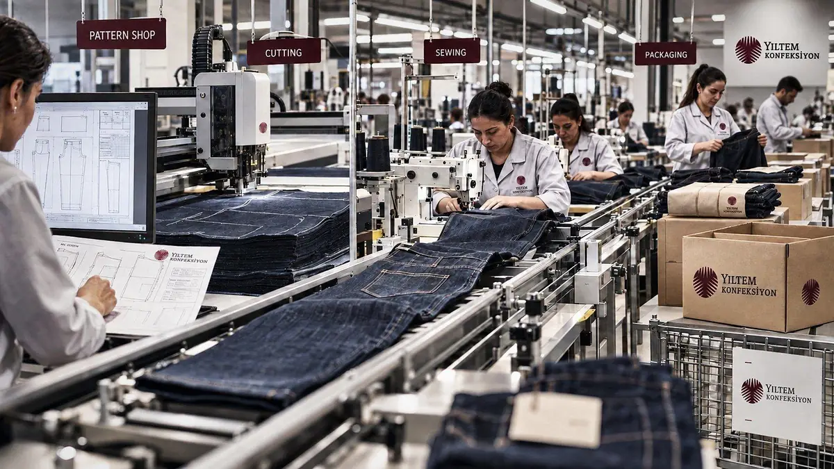 Quality control on a Yıltem sewing line